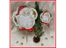 Stickdatei ITH - Stecker Weihnachtsmann 